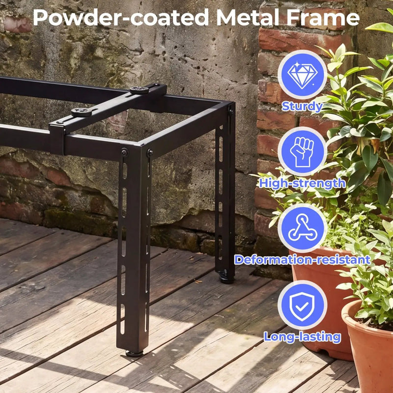Mini Split Ground Stand Adjustable for 9000-36000 BTU Ductless Air Conditioners Heat Pump by DirectDeals