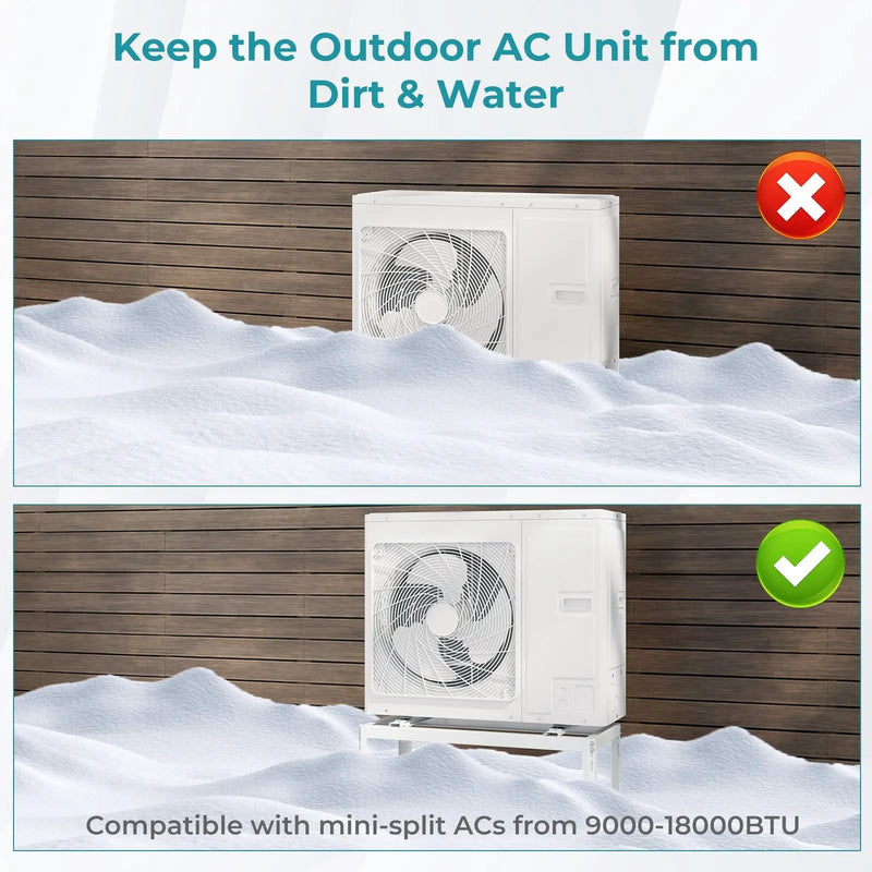 Mini Split Ground Stand for 9000-18000 BTU Ductless Air Conditioner by DirectDeals