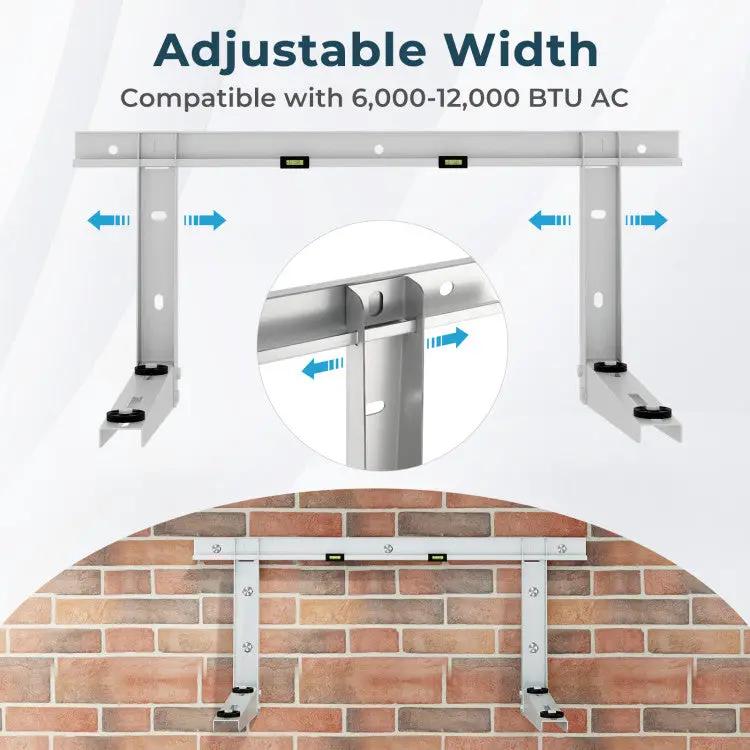 Universal Mini Split Wall Bracket (6,000–12,000 BTU) by DirectDeals