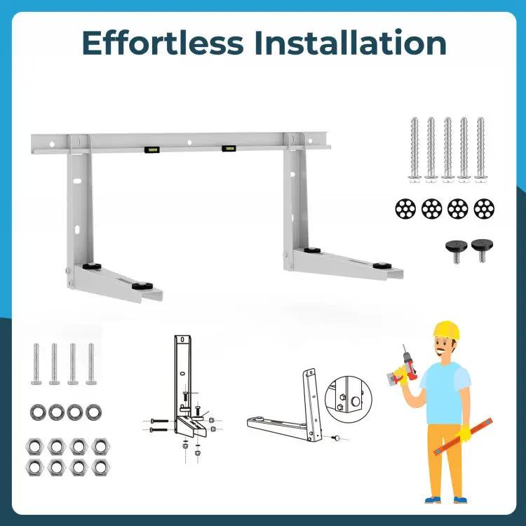 Universal Mini Split Wall Bracket (6,000–12,000 BTU) by DirectDeals