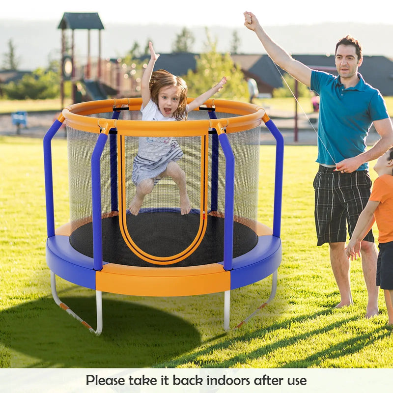 Mini Trampoline with Enclosure and Heavy-duty Metal Frame by DirectDeals