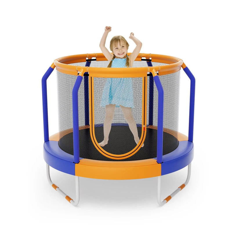 Mini Trampoline with Enclosure and Heavy-duty Metal Frame by DirectDeals