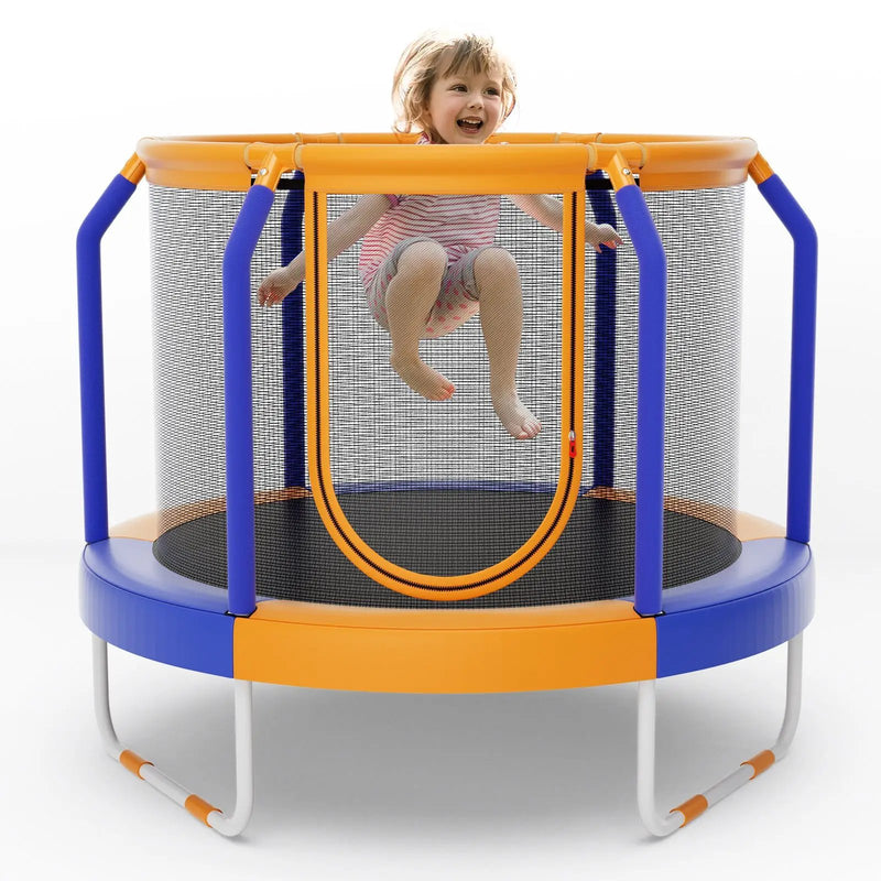 Mini Trampoline with Enclosure and Heavy-duty Metal Frame by DirectDeals