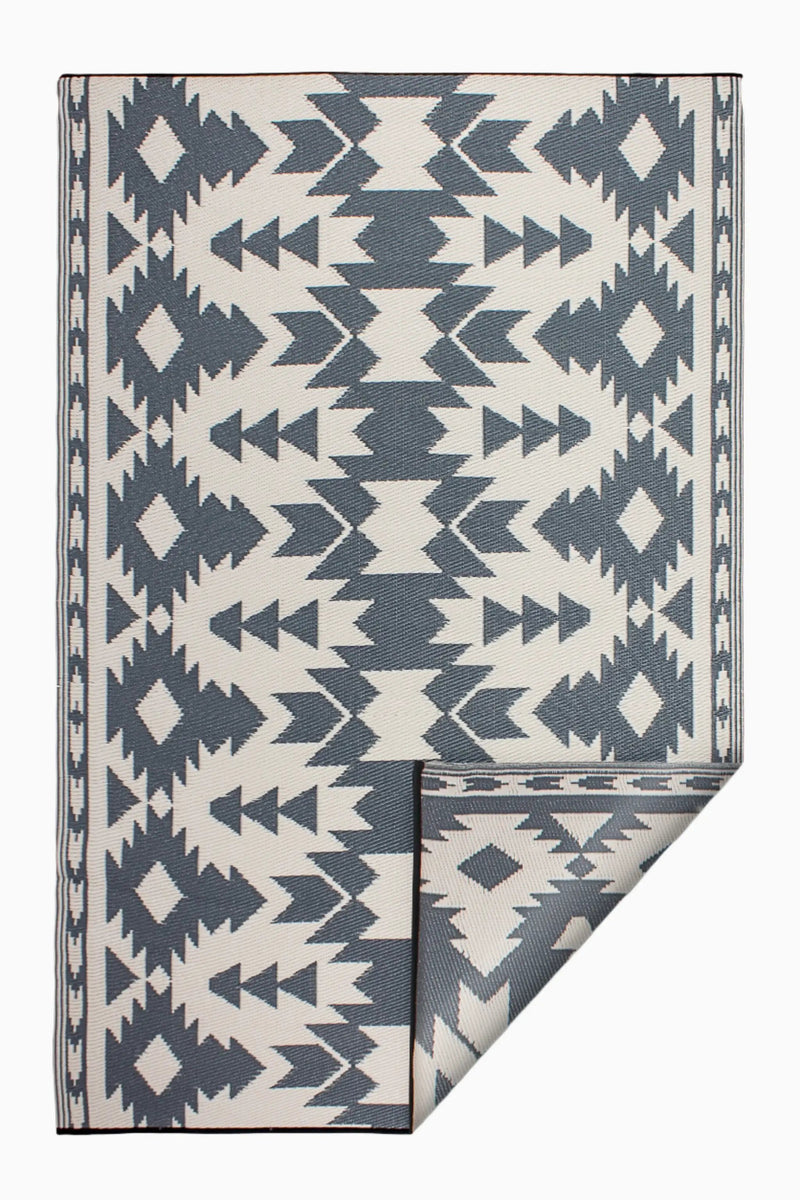 Miramar - Gray Outdoor Rug for Patio FINAL SALE by Fab Habitat