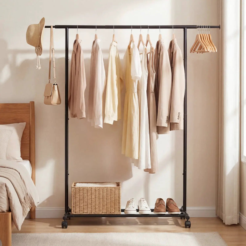 Mobile Garment Rack with Extendable Rods Heavy by DirectDeals