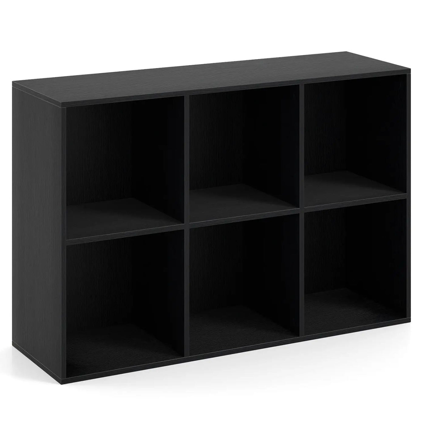 Modern 6-Cube Bookcase with Anti-tipping Kits for Bedroom Living Room-White by DirectDeals