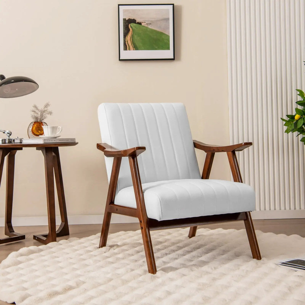 Modern Accent Chair Leisure Armchair with Felt Pads by DirectDeals