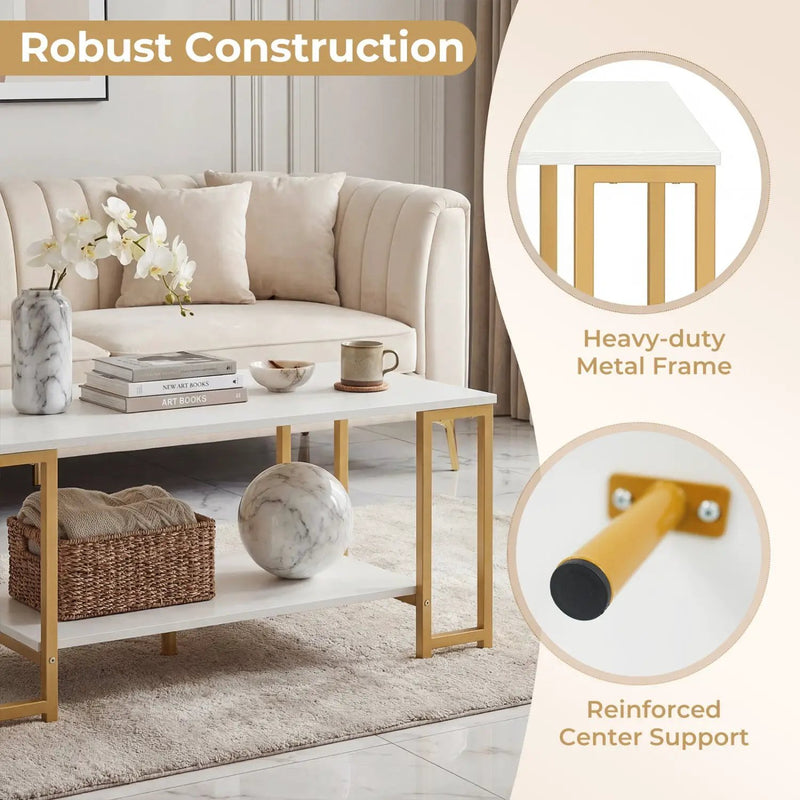 Modern Accent Table with Open Storage Shelf for Apartment and Lounge by DirectDeals