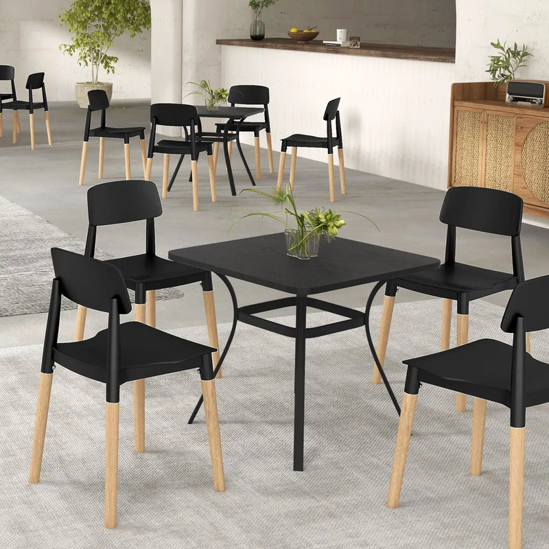 Modern Dining Side Chairs Set of 4 with Ergonomic Backrest for Dining Room by DirectDeals
