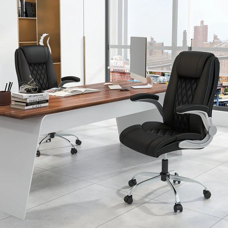 Executive Office Chair with Adjustable Headrest and Rocking by DirectDeals