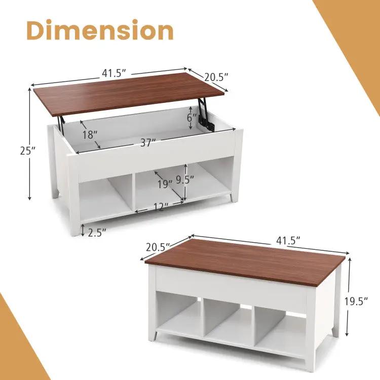 Modern Living Room Set: Modular L-shaped Sectional Sofa Lift Top Coffee Table & 3-Globe Floor Lamp by DirectDeals
