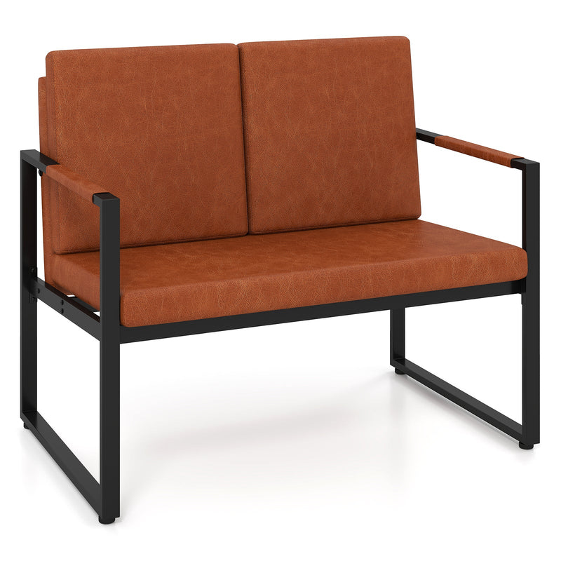 Modern Loveseat Sofa 2 Seater Small Couch by DirectDeals