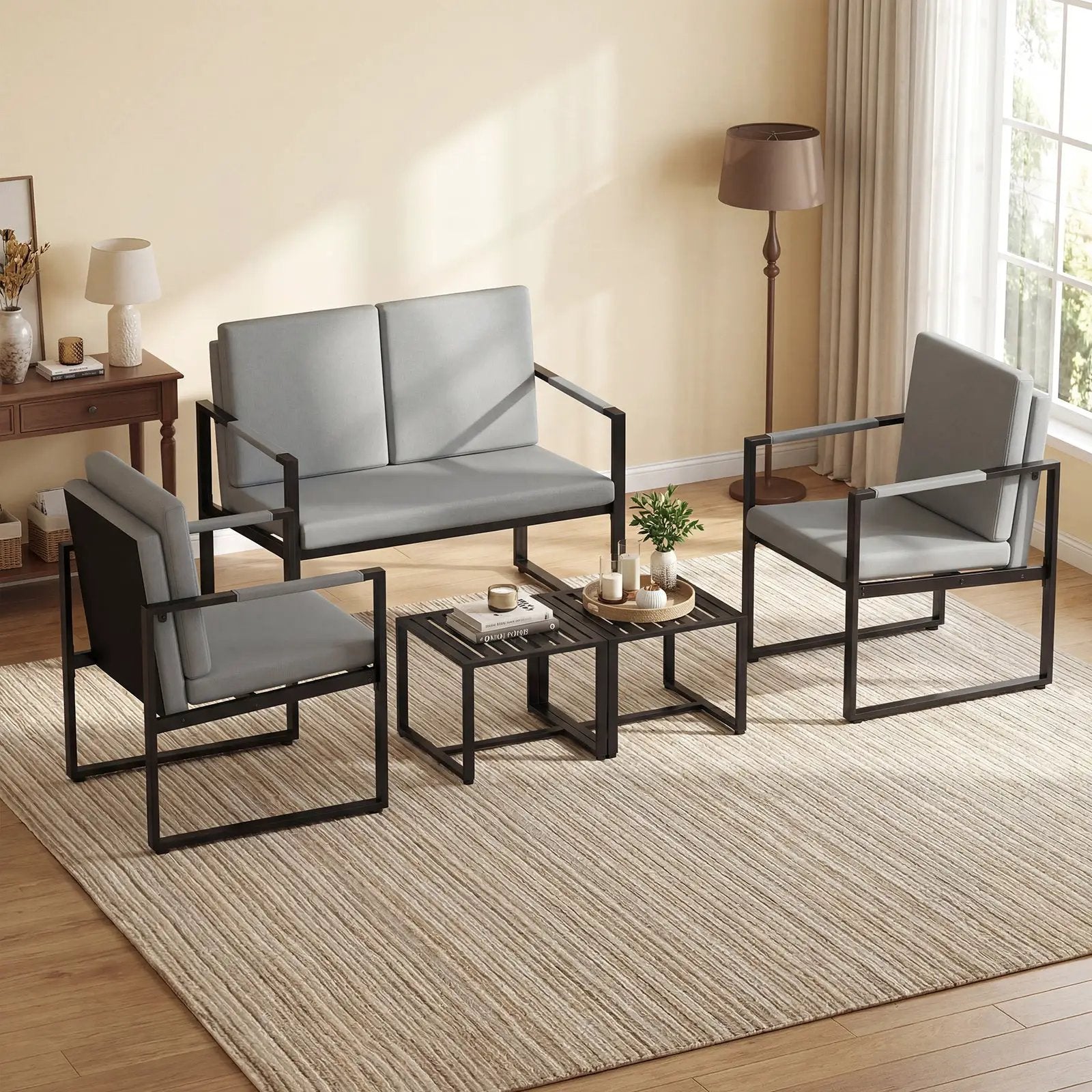 Modern Loveseat Sofa 2 Seater Small Couch by DirectDeals