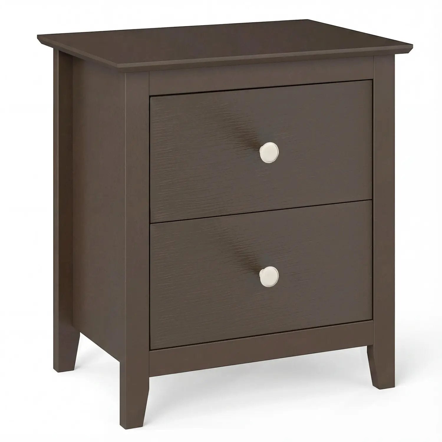 Modern Nightstand with 2 Drawers for Small Spaces by DirectDeals