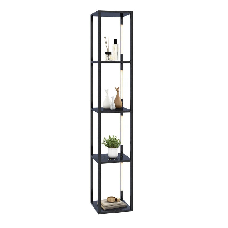 64 Inches Floor Lamp with 3-Level Dimmable LED Bulbs and Rotatable LED Poles-Black by DirectDeals