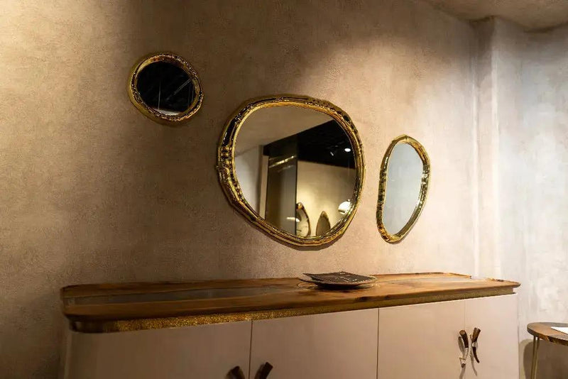 Resin and Walnut Credenza - Modern Sideboard | Ivory Collection by Gizz