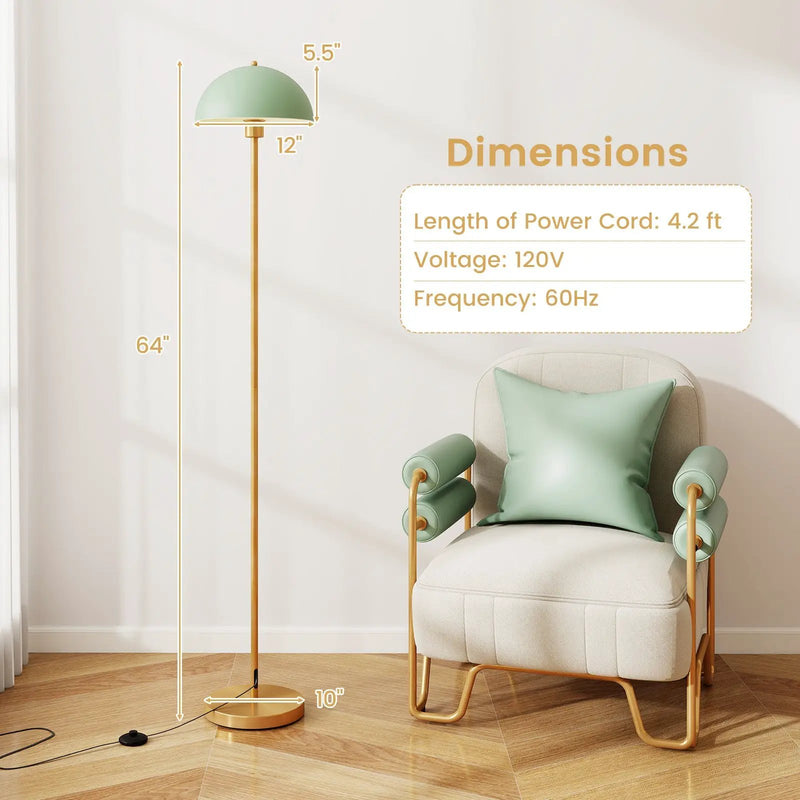 Modern Standing Lamp with Adjustable Lamp Head and Foot Switch by DirectDeals