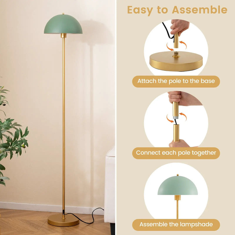 Modern Standing Lamp with Adjustable Lamp Head and Foot Switch by DirectDeals