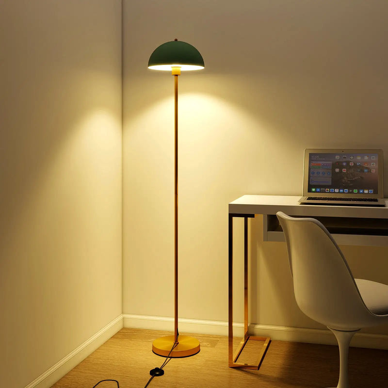 Modern Standing Lamp with Adjustable Lamp Head and Foot Switch by DirectDeals