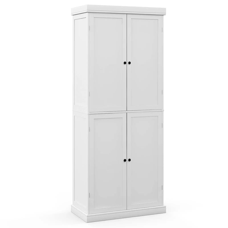 72.5 Inches Tall Buffet Cabinet with 6-Tier Shelves and 4 Doors by DirectDeals