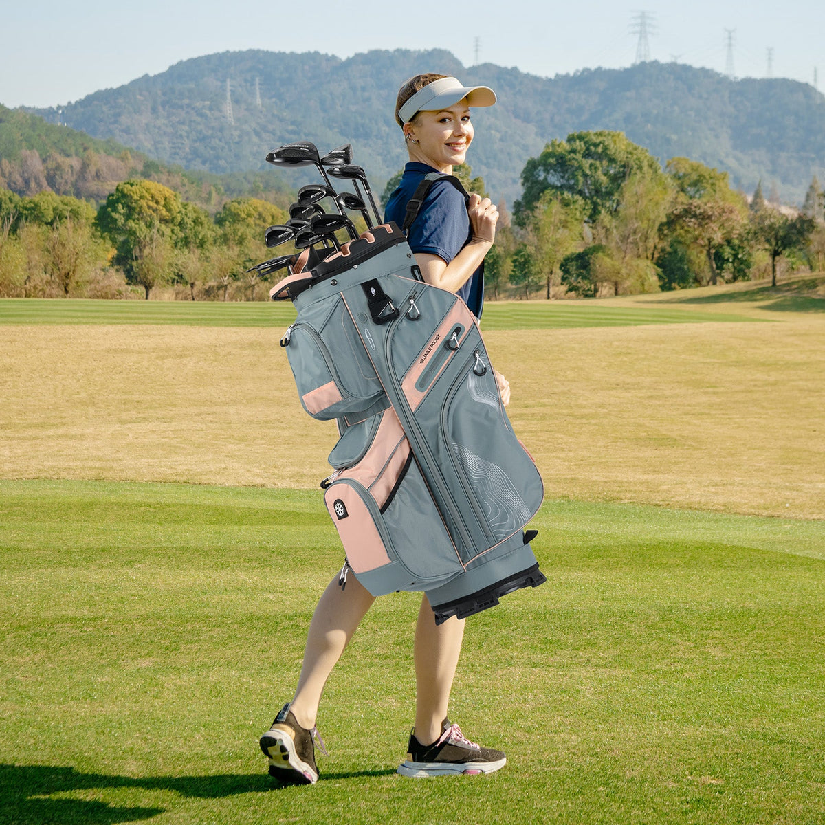 Molded Lock Top Golf Cart Bag with 14-Way Full Length Dividers and 11 Pockets, photo 4 of 36