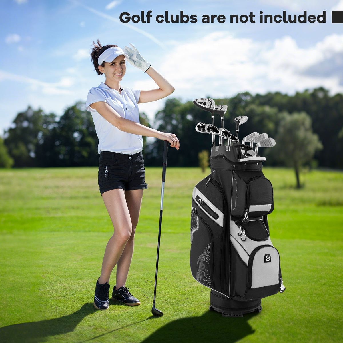 Molded Lock Top Golf Cart Bag with 14-Way Full Length Dividers and 11 Pockets, photo 14 of 36