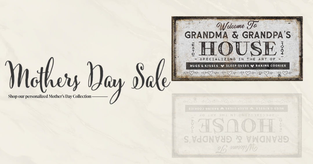 Grandma & Grandpas House Canvas Sign | Personalizable Grandparent Gift, photo 2 of 11