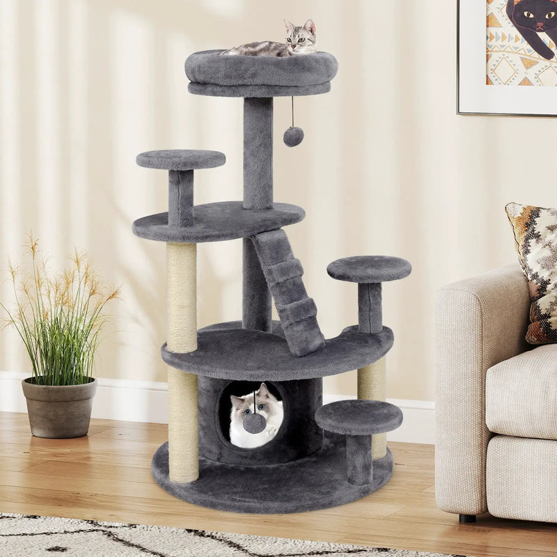 Multi-level Kitty Tower with Condo and Climbing Ladder-GR by DirectDeals