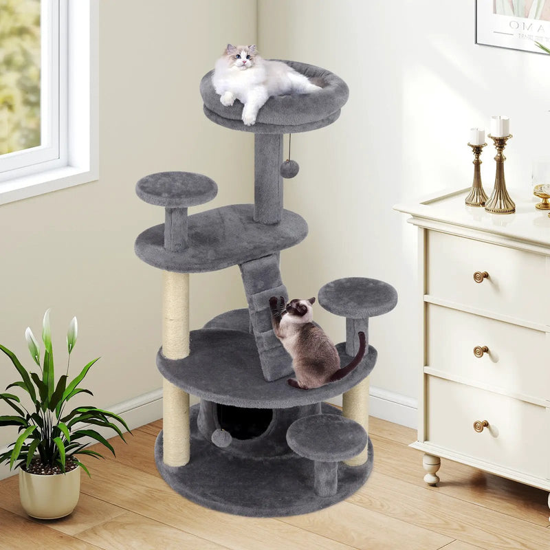 Multi-level Kitty Tower with Condo and Climbing Ladder-GR by DirectDeals