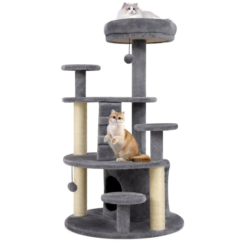 Multi-level Kitty Tower with Condo and Climbing Ladder-GR by DirectDeals