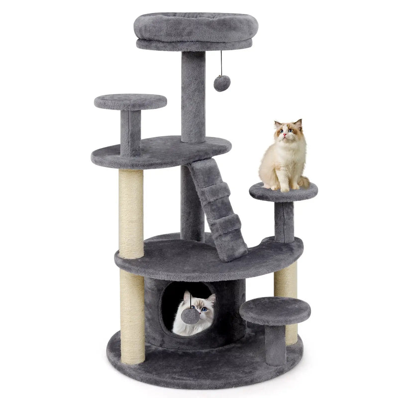 Multi-level Kitty Tower with Condo and Climbing Ladder-GR by DirectDeals