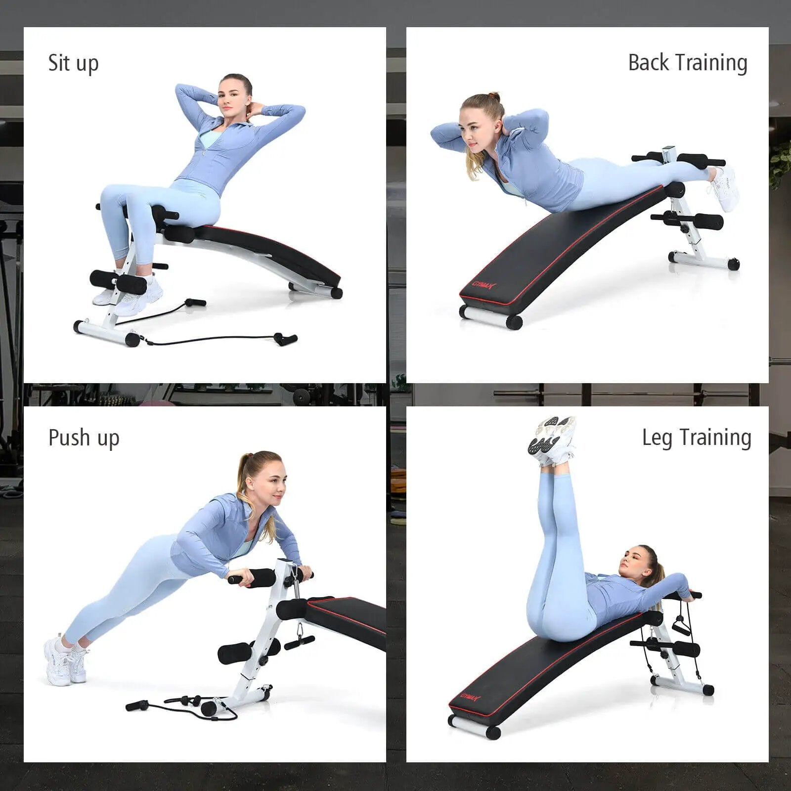 Multifunction Folding Full Body Strength Training Gym Bench by DirectDeals