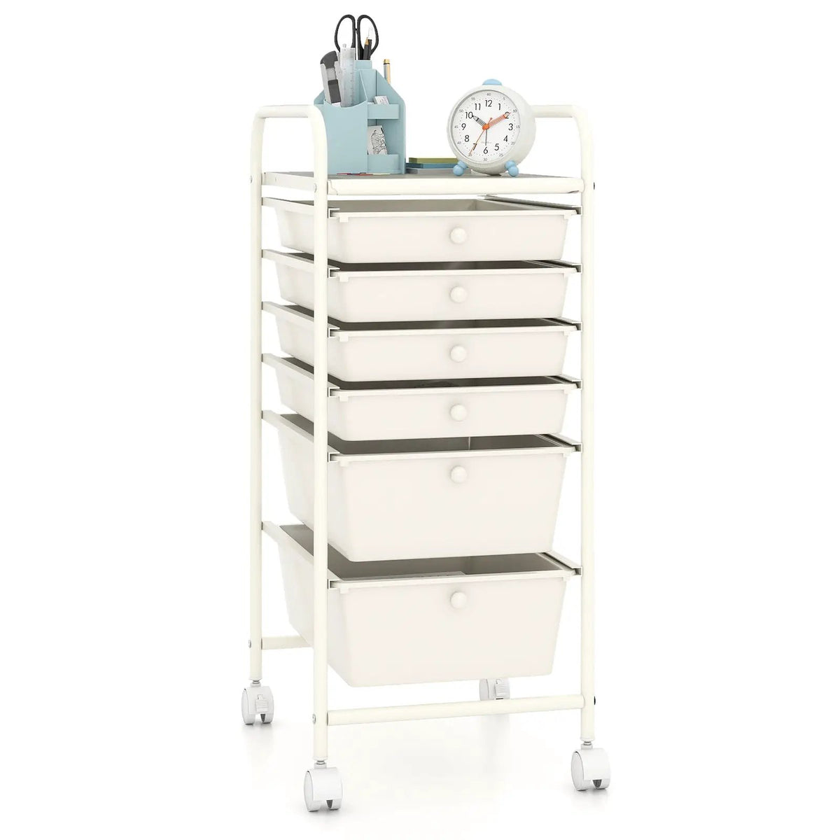 6 Drawers Rolling Storage Cart Organizer by DirectDeals