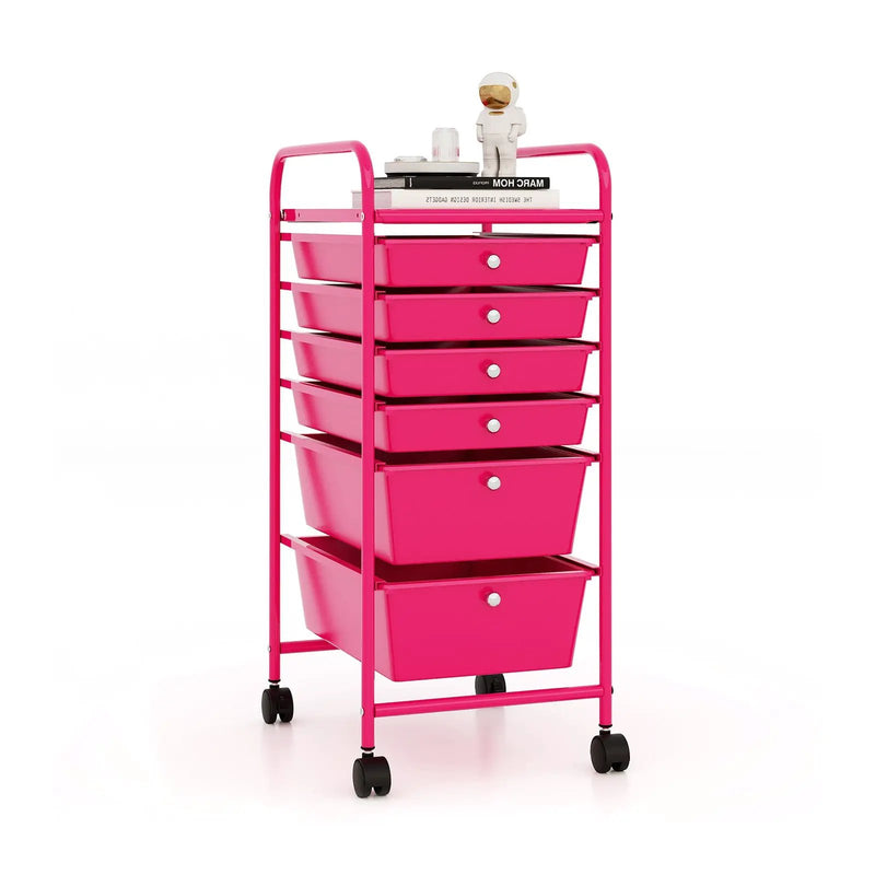 6 Drawers Rolling Storage Cart Organizer by DirectDeals