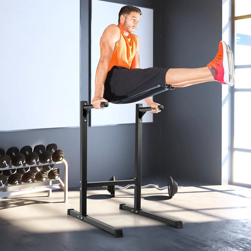 Multifunctional Dip Stand with Foam Handles for Home Gym by DirectDeals
