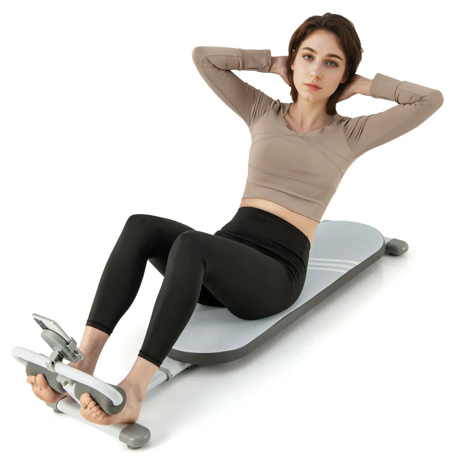 Multifunctional Sit Up Bench Workout Bench with 3 Gear Adjustable Angles and Adjustable Length by DirectDeals