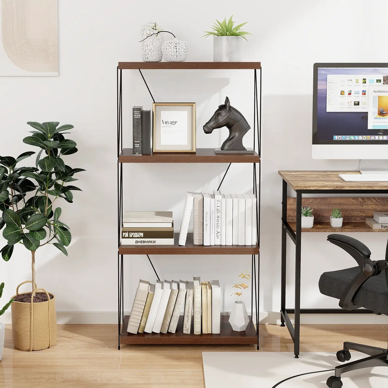 2/3/4/5-Tier Multipurpose Display Rack with Metal Frame-4-Tier by DirectDeals