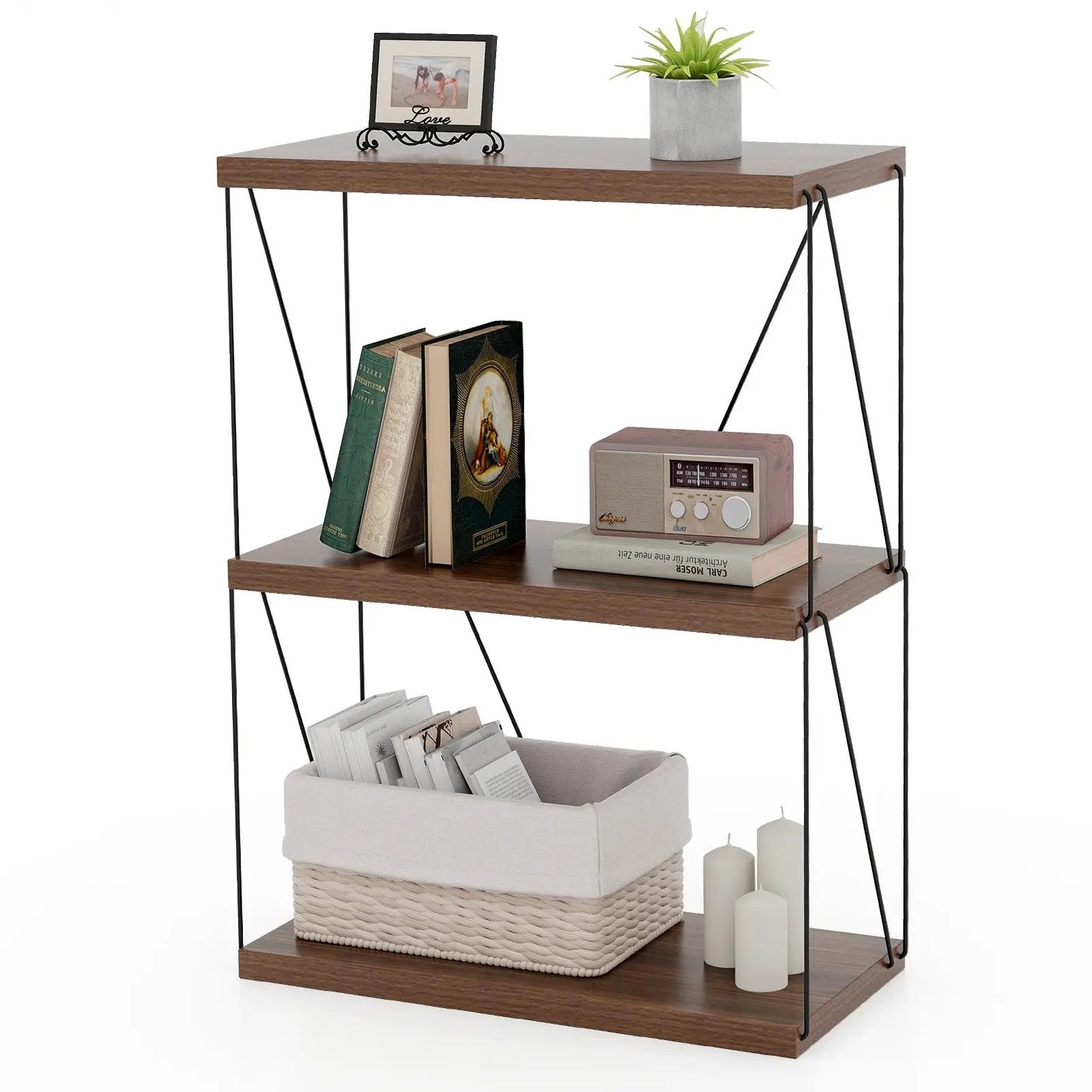 3-Tier Multipurpose Display Rack with Metal Frame by DirectDeals