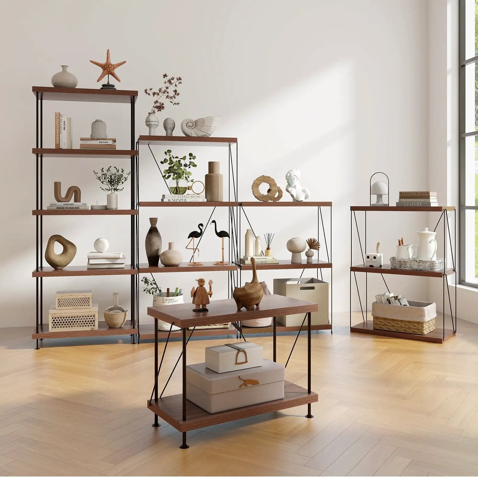 3-Tier Multipurpose Display Rack with Metal Frame by DirectDeals