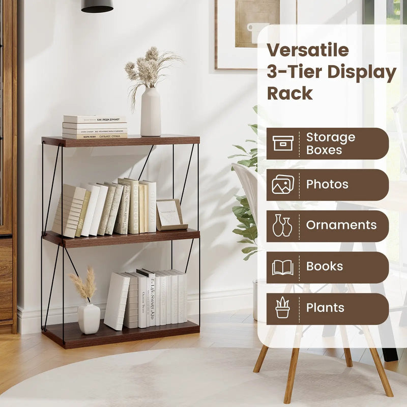 3-Tier Multipurpose Display Rack with Metal Frame by DirectDeals