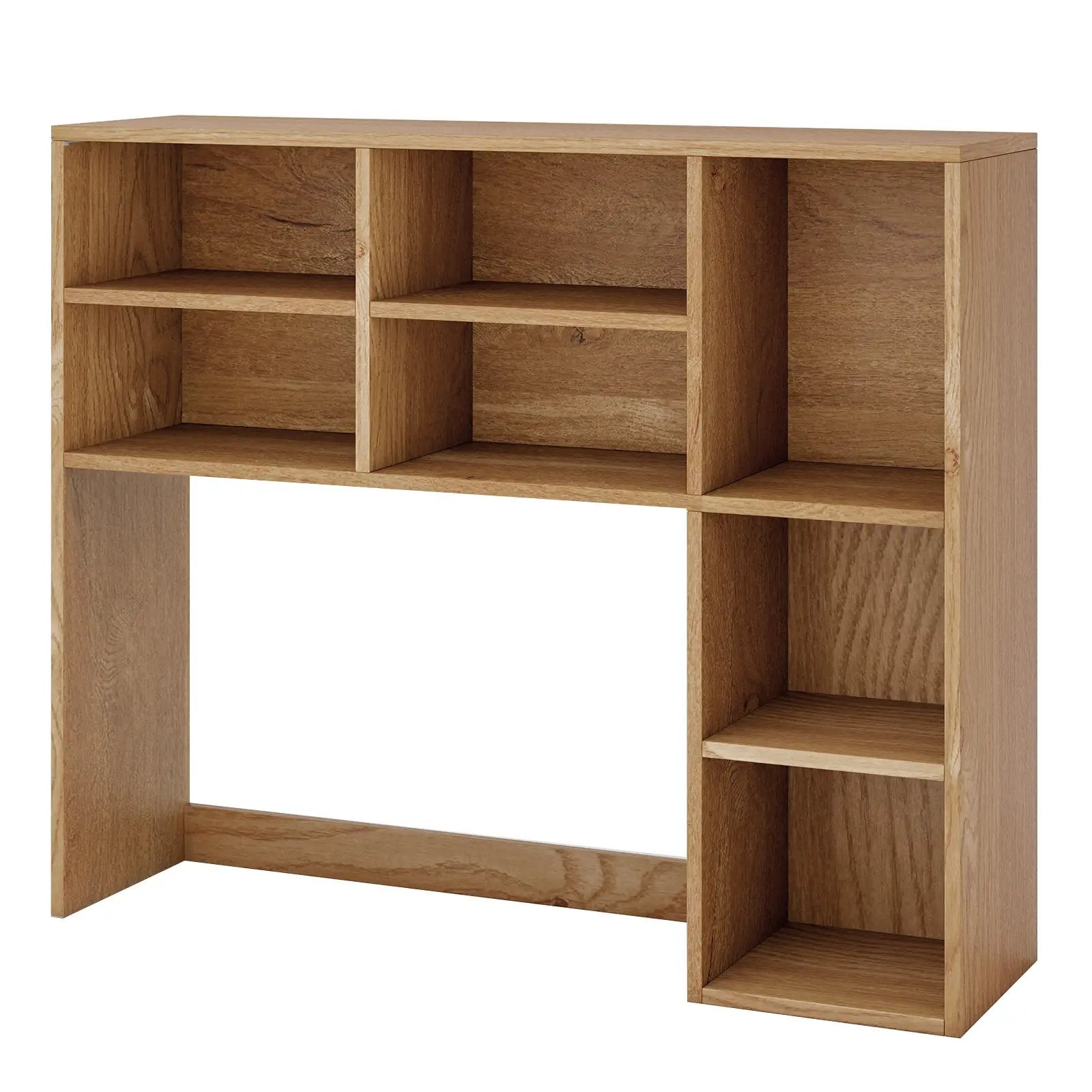 Desktop Bookshelf with 7 Open Cubbies and 3 Adjustable Shelves by DirectDeals