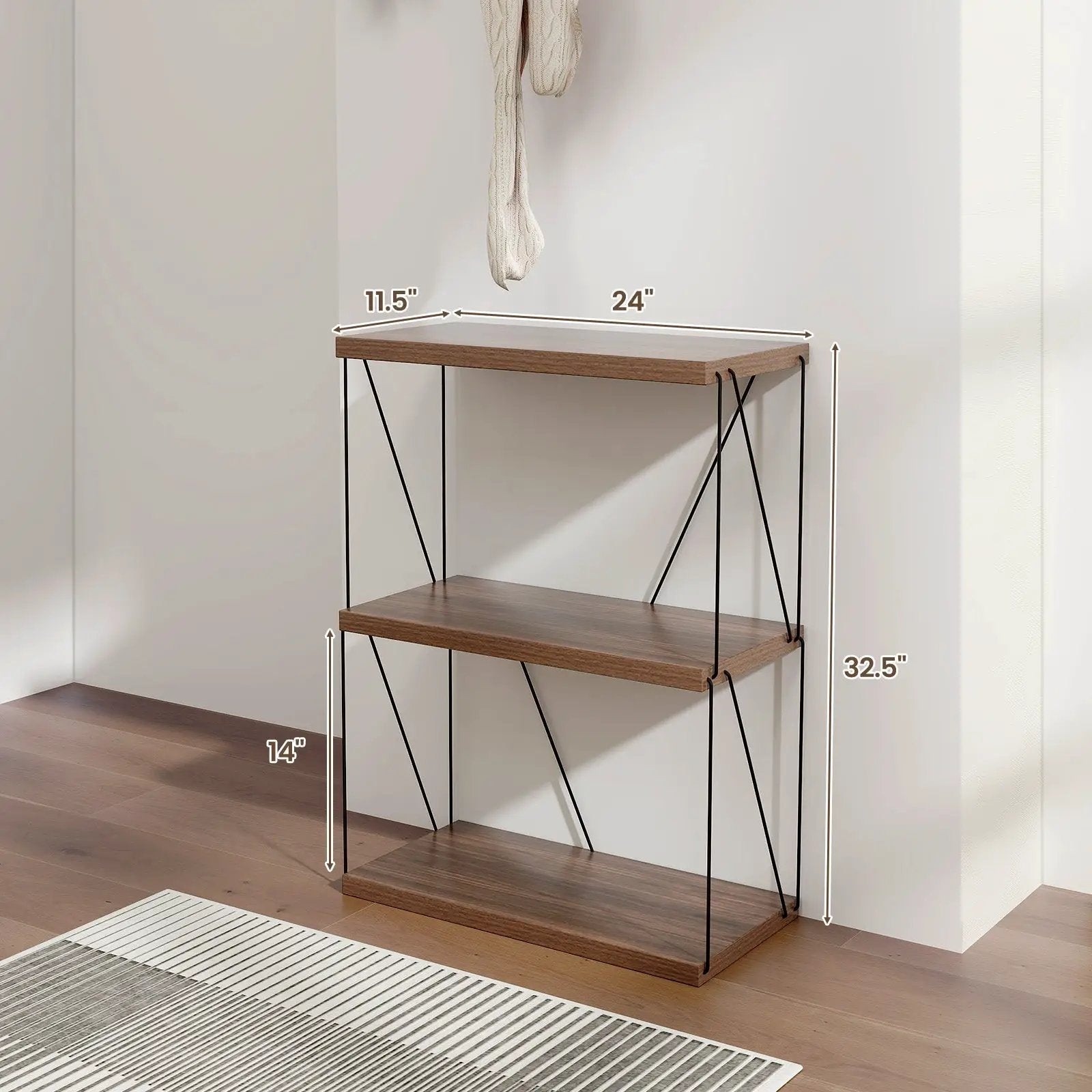 3-Tier Multipurpose Display Rack with Metal Frame by DirectDeals