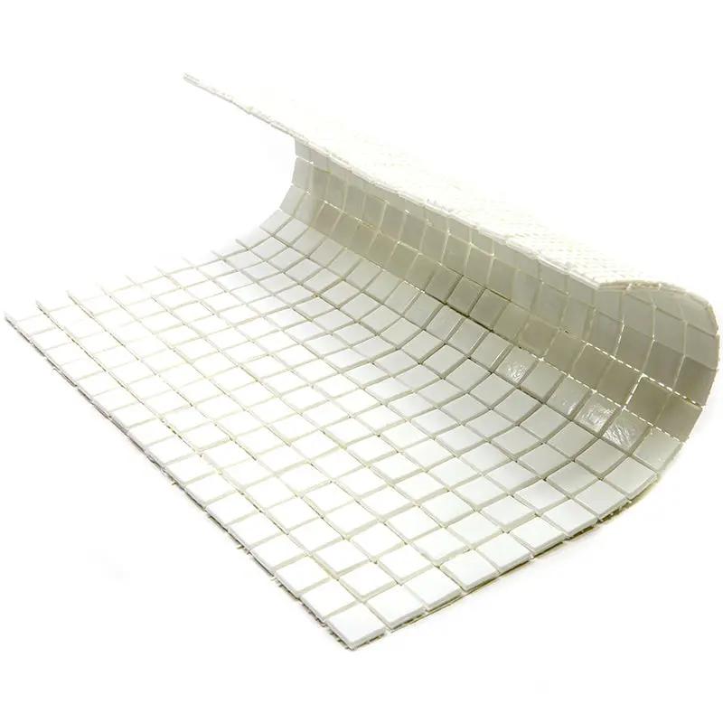 Baby Powder White 12x12 Glossy Uniform Square Glass Mosaic Tile (20 pack, 18.69 sq ft/case) by Apollo Tile