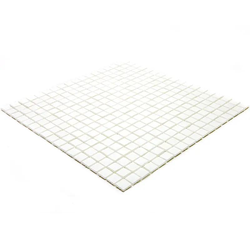 Baby Powder White 12x12 Glossy Uniform Square Glass Mosaic Tile (20 pack, 18.69 sq ft/case) by Apollo Tile