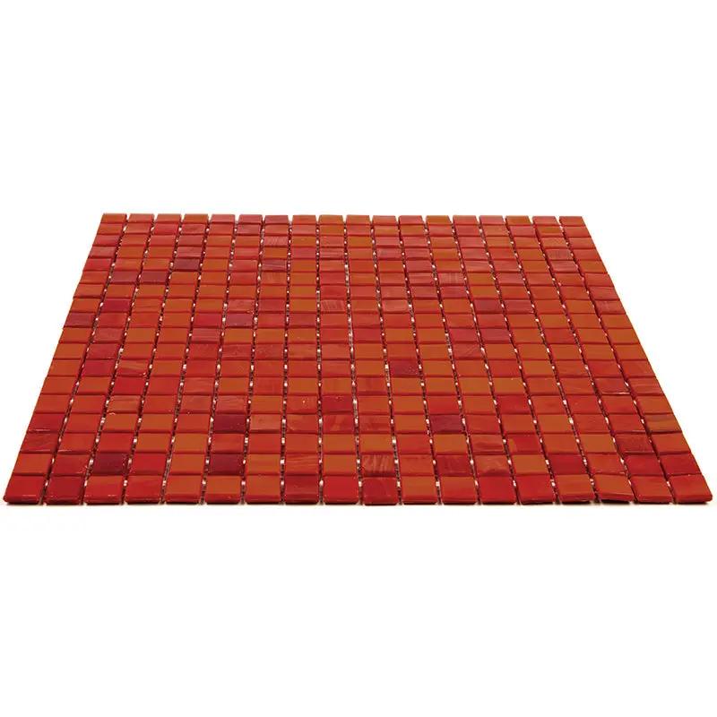 Rose Red 12x12 Glossy Uniform Square Glass Mosaic Tile (20 pack, 18.69 sq ft/case) by Apollo Tile
