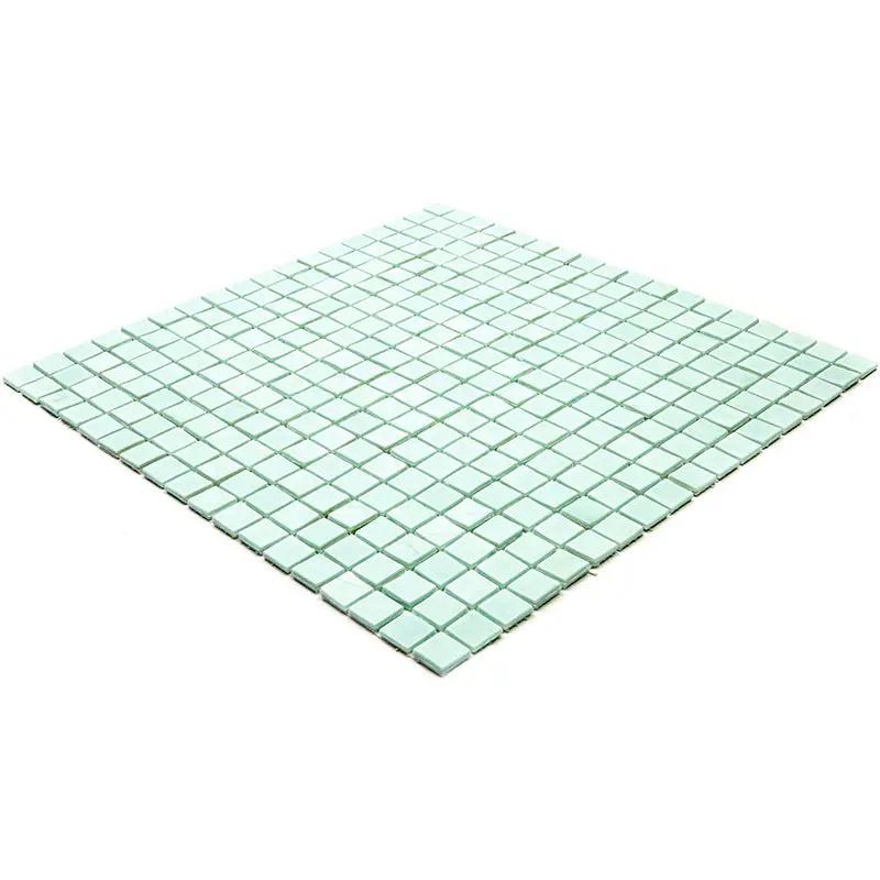 Light Blue-Green 12x12 Glossy Uniform Square Glass Mosaic Tile (20 pack, 18.69 sq ft/case) by Apollo Tile