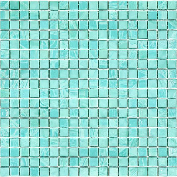 Mint Green 12x12 Glossy Uniform Square Glass Mosaic Tile (20 pack, 18.69 sq ft/case)