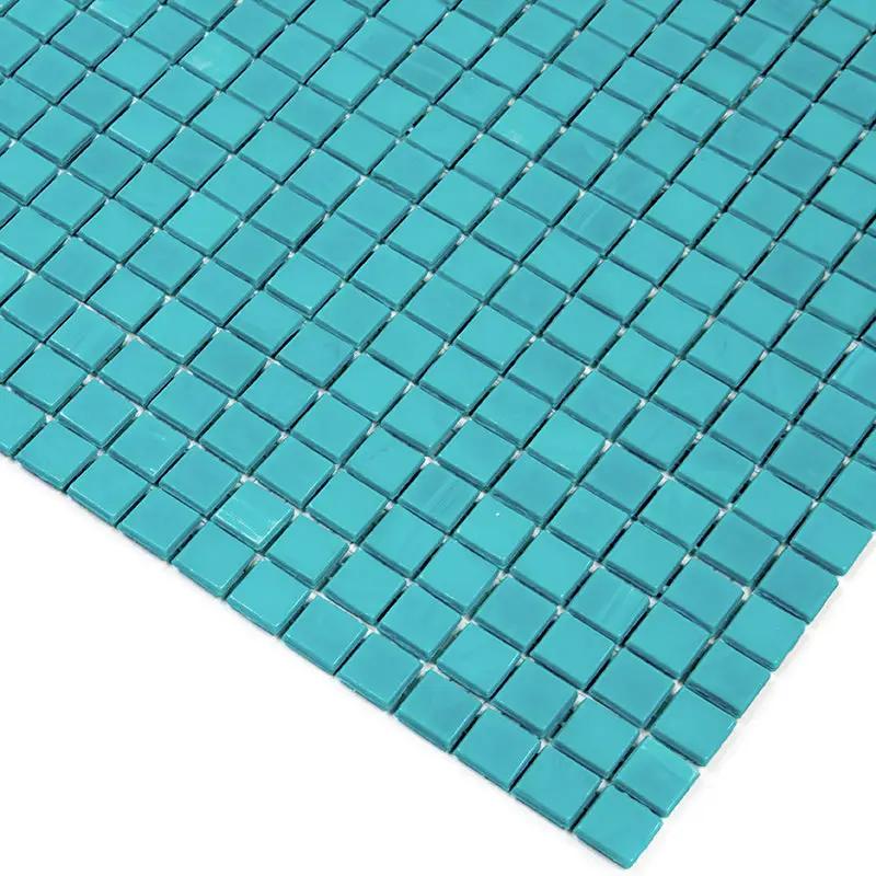 Turqouise Green 12x12 Glossy Uniform Square Glass Mosaic Tile (20 pack, 18.69 sq ft/case) by Apollo Tile
