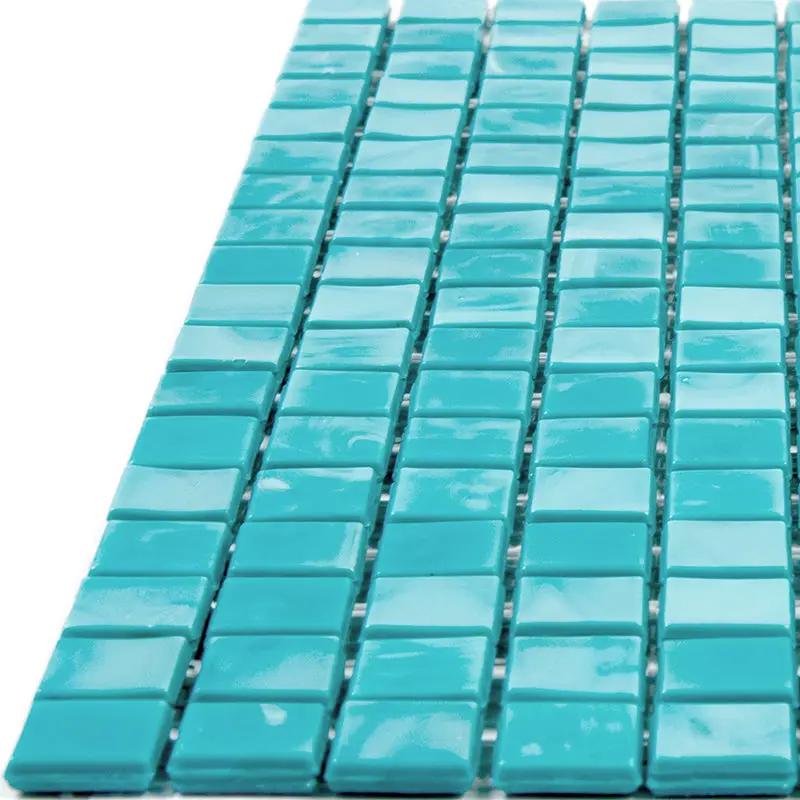 Turqouise Green 12x12 Glossy Uniform Square Glass Mosaic Tile (20 pack, 18.69 sq ft/case) by Apollo Tile