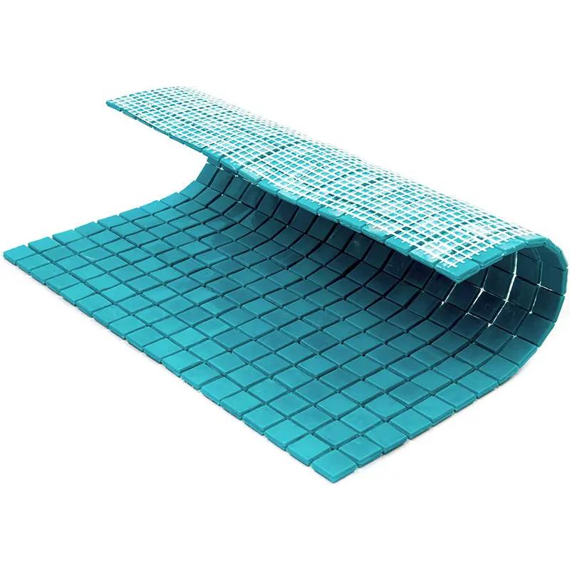 Turqouise Green 12x12 Glossy Uniform Square Glass Mosaic Tile (20 pack, 18.69 sq ft/case) by Apollo Tile